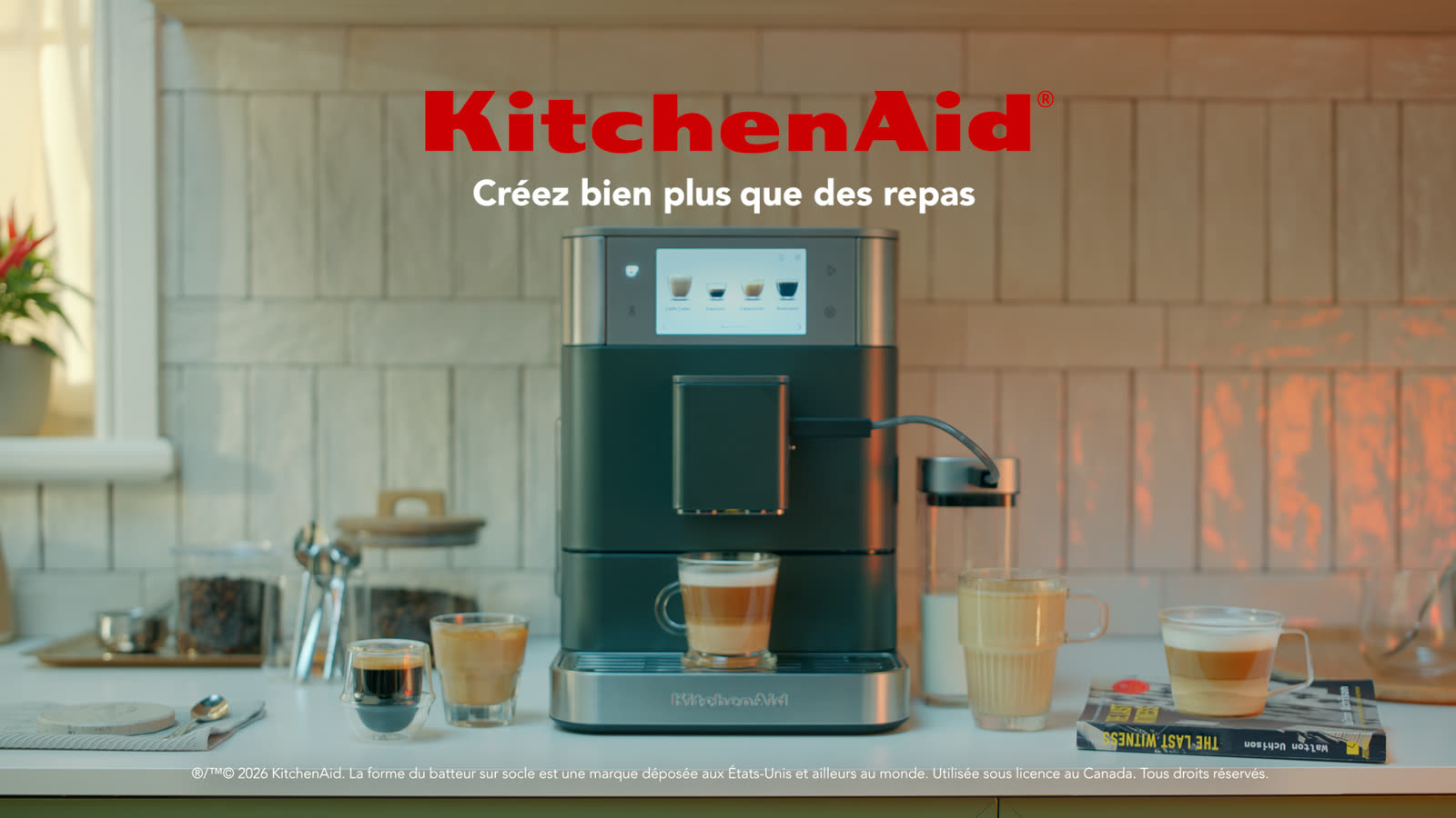 KitchenAid spot delivered in French, with translated end card and supers